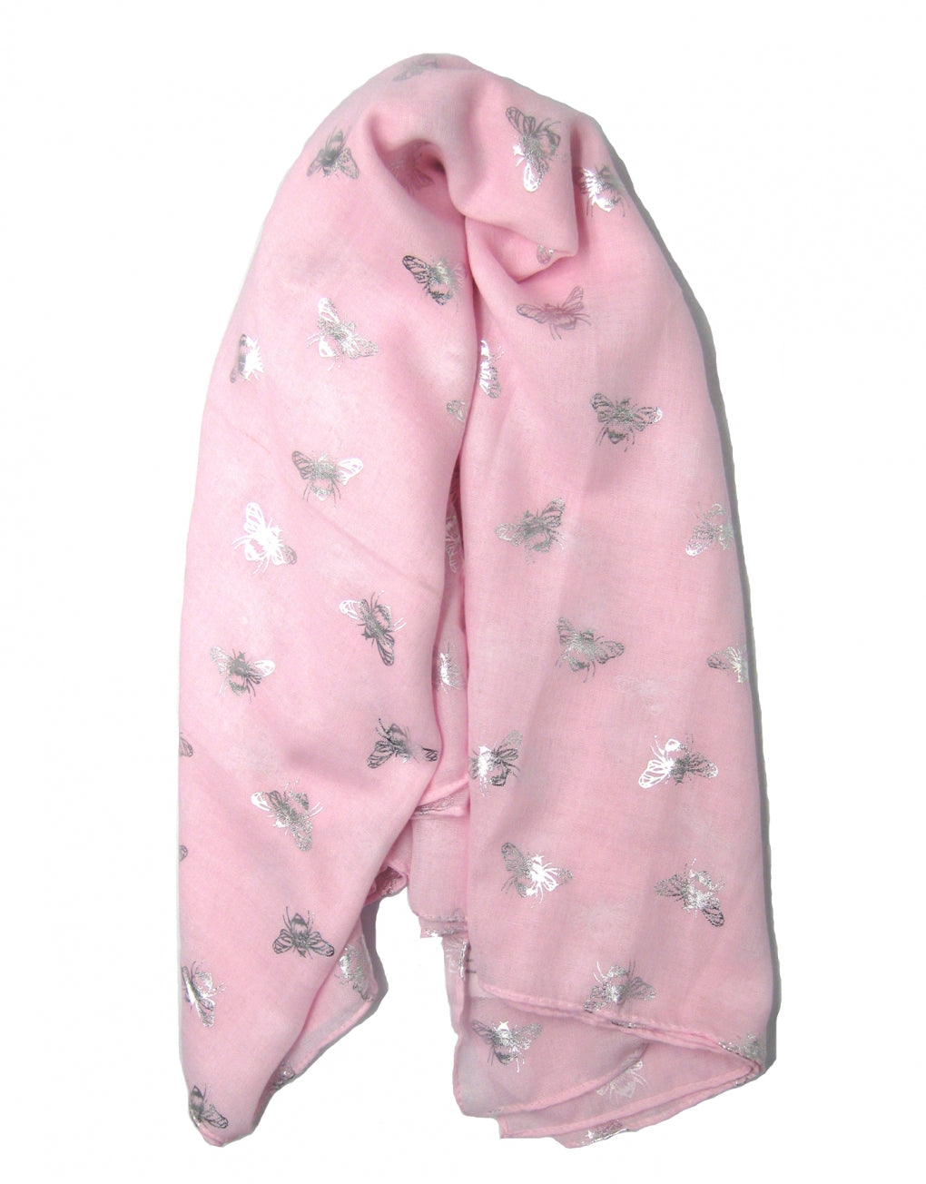 Baby pink Copper Foil Bee Scarf • The Manchester Shop
