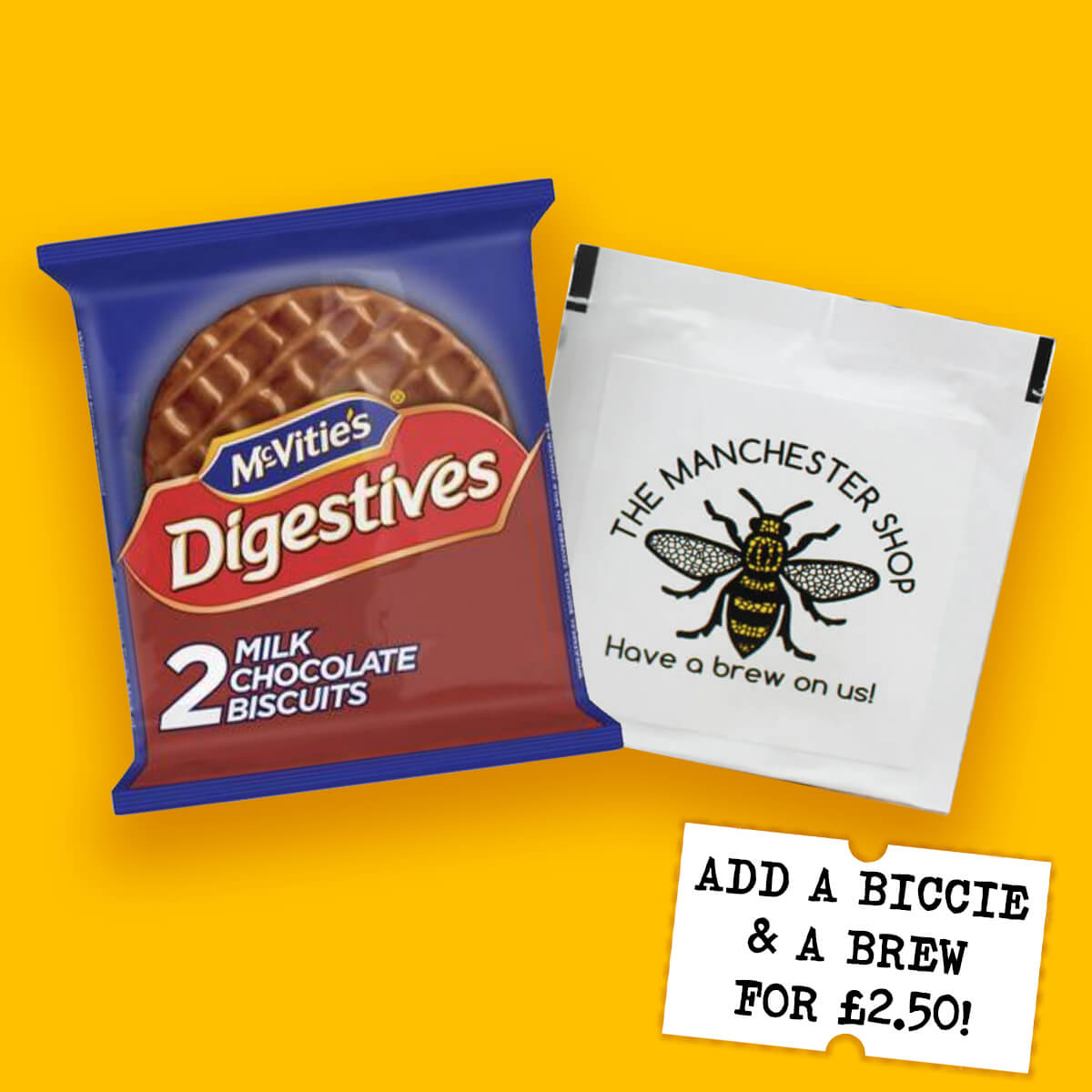 Add a Biccie & a Brew! • The Manchester Shop