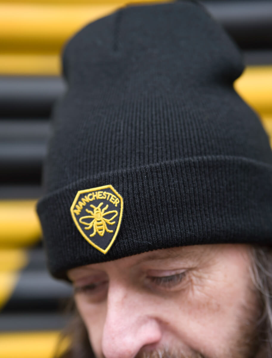 Patch Beanie Manc Shield (Staff) • The Manchester Shop
