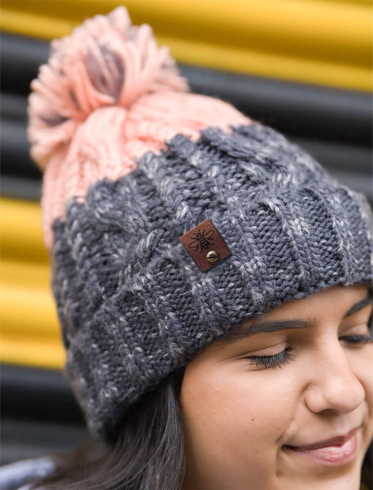 Hygge Bobble Blush & Grey With Tag