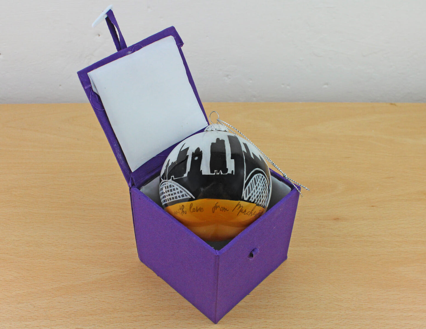 With Love from Manchester Hand-Painted Bauble | The Manchester Shop