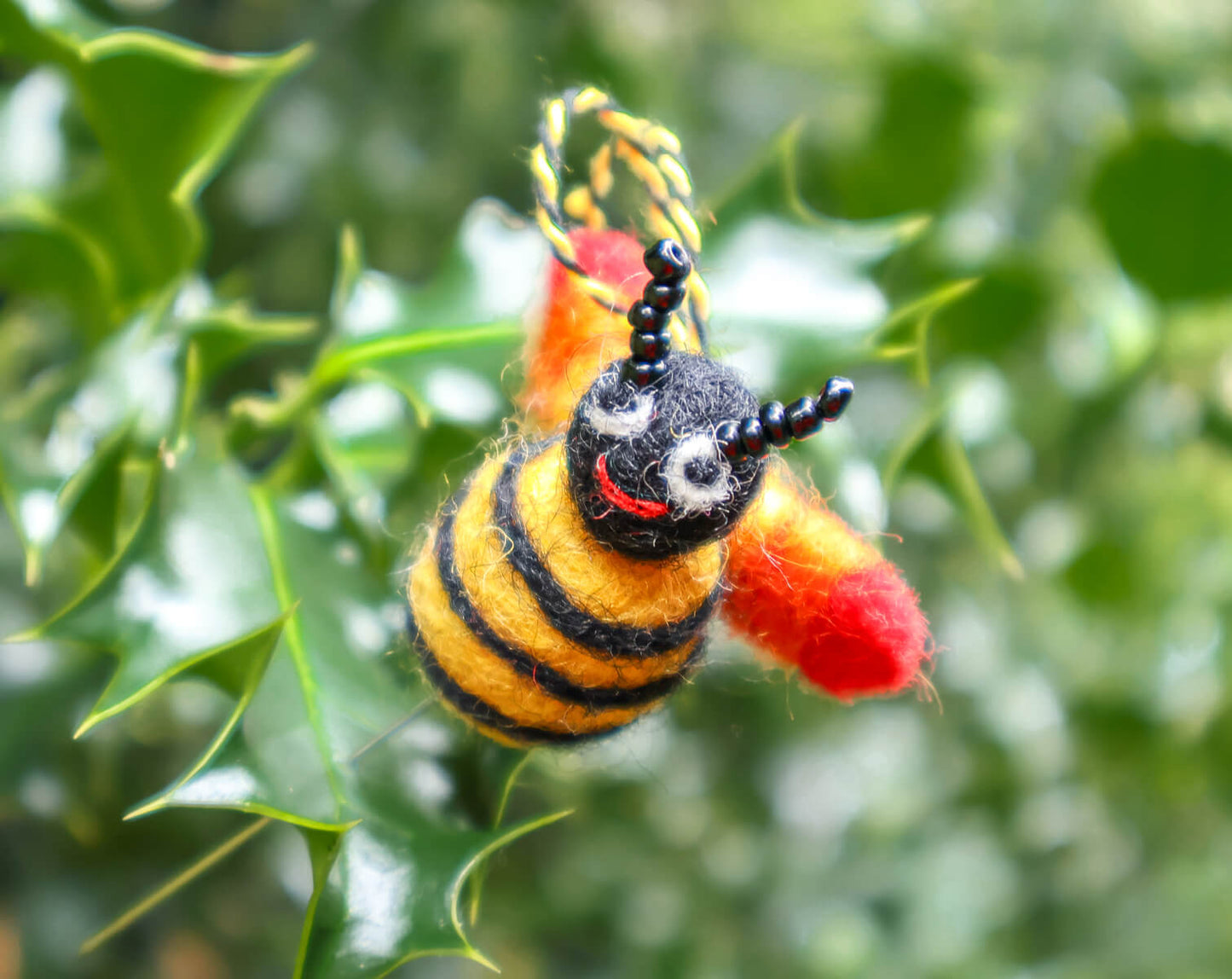 Small Rainbow Bee Decoration