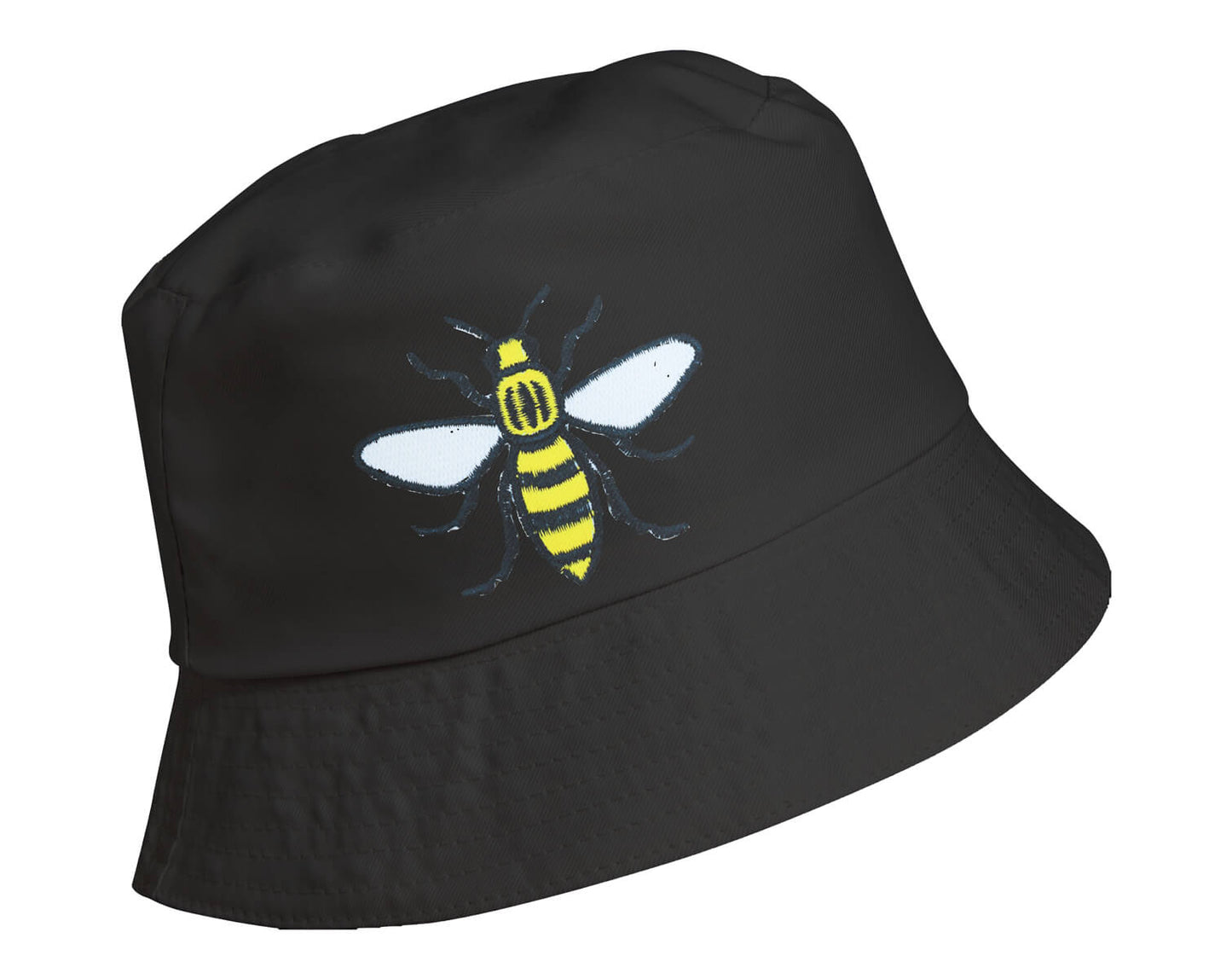 Yellow Bee Patch Bucket Hat