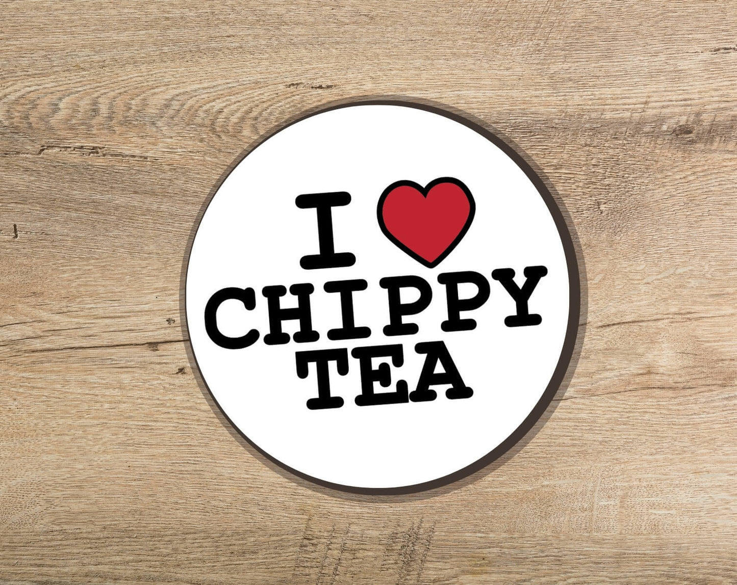I Heart Chippy Tea Coaster • The Manchester Shop