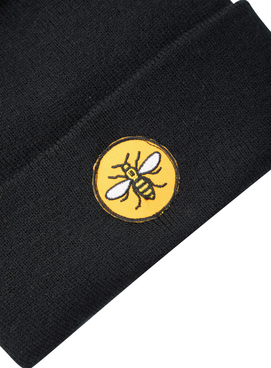 Yellow Circle Bee Patch Beanie • The Manchester Shop