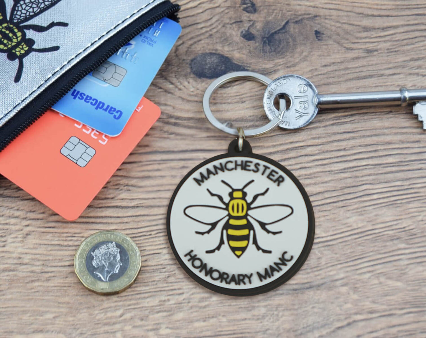 Honorary Manc Rubber Keyring • The Manchester Shop
