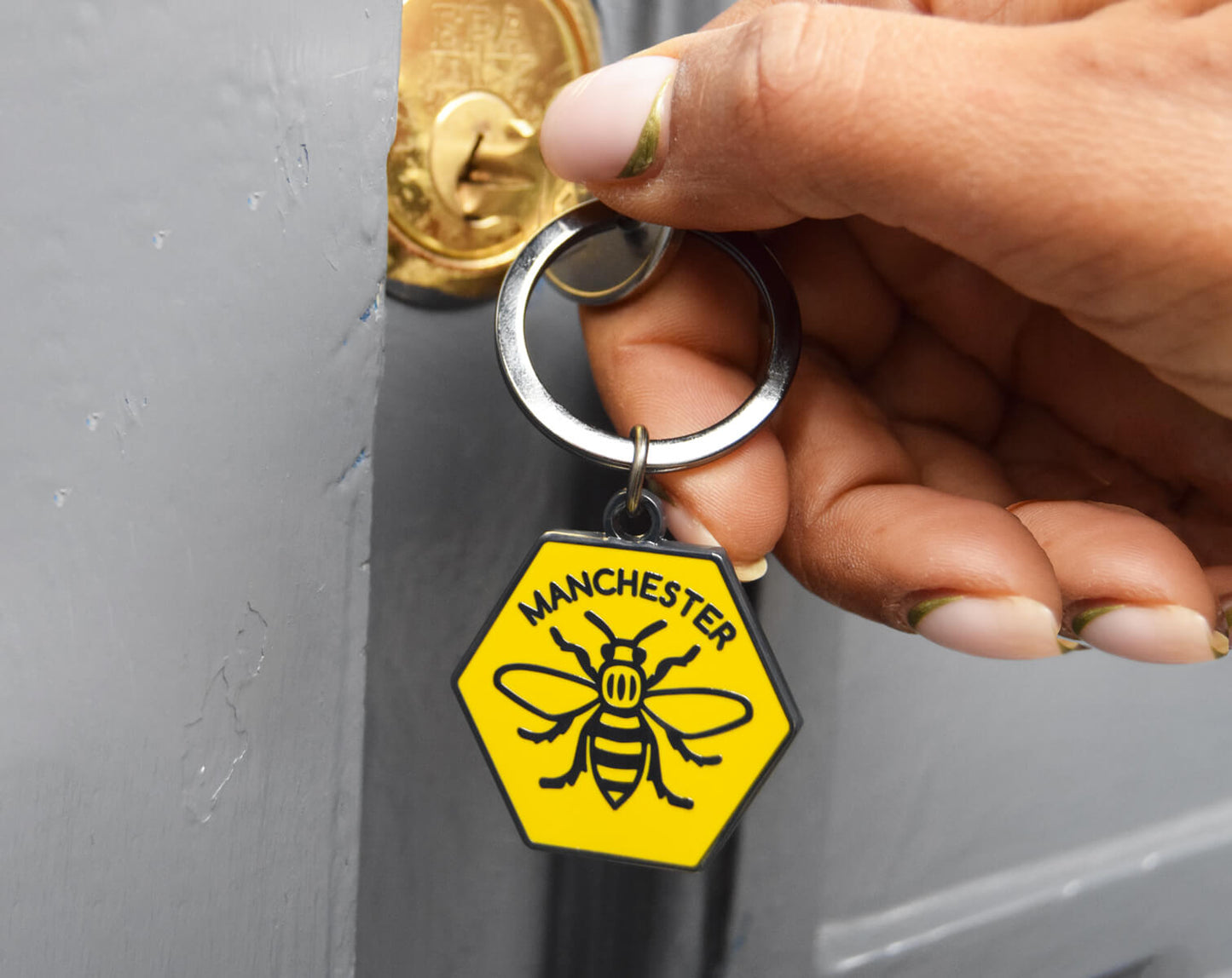 Coffee4Craig Bee Keyring • The Manchester Shop