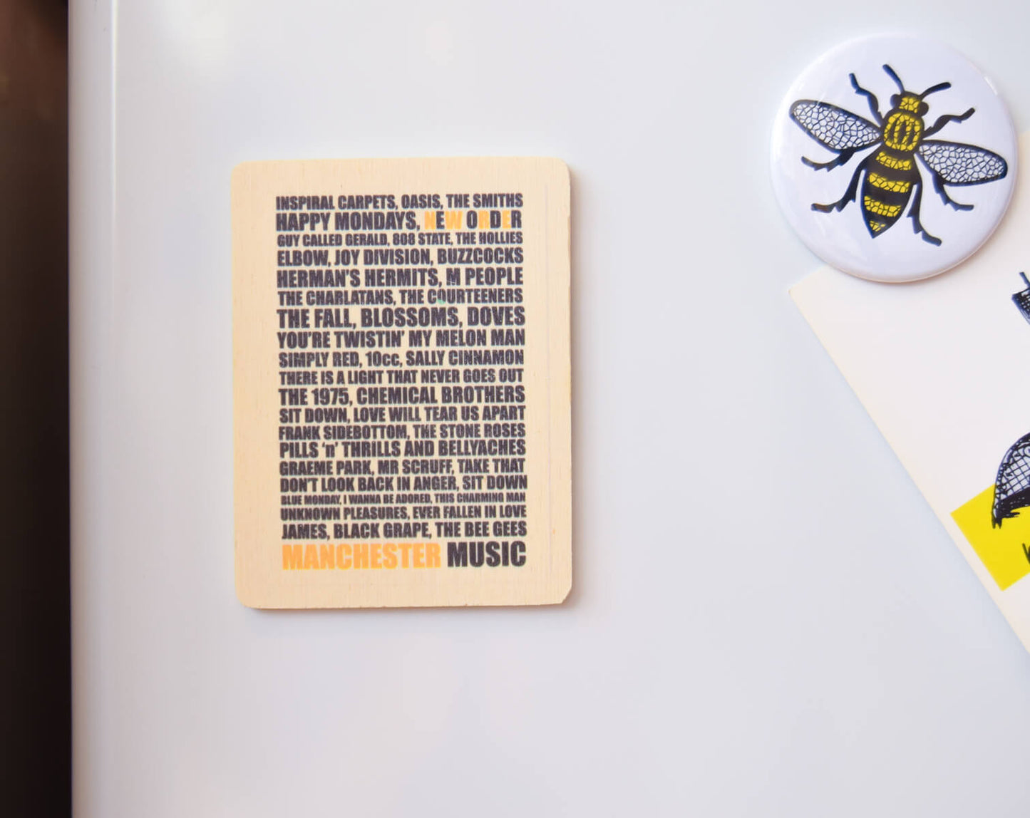 Manchester Music Wooden Magnet | The Manchester Shop