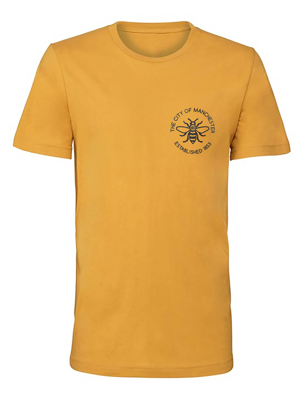 Manchester Established 1853 Mustard T-Shirt (Staff) - The Manchester Shop