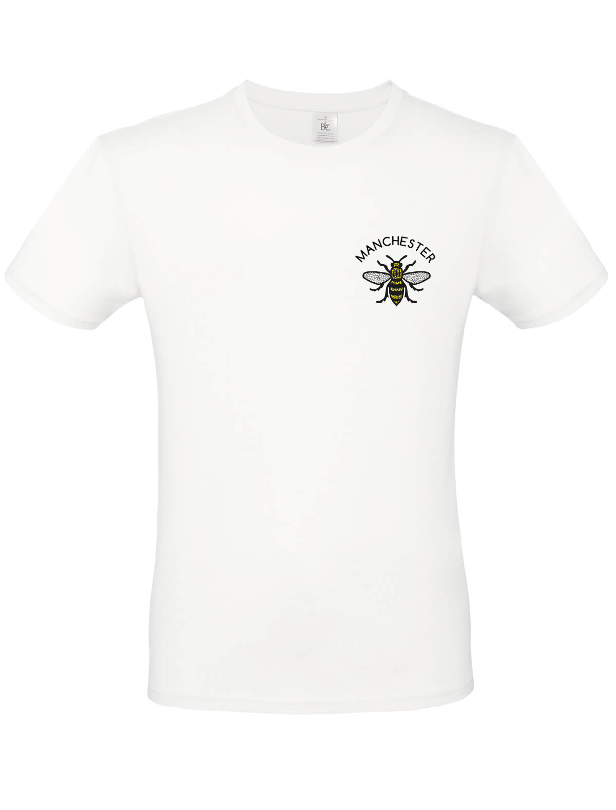 Manchester Mosaic Bee Pocket Print T-Shirt (Staff) - The Manchester Shop