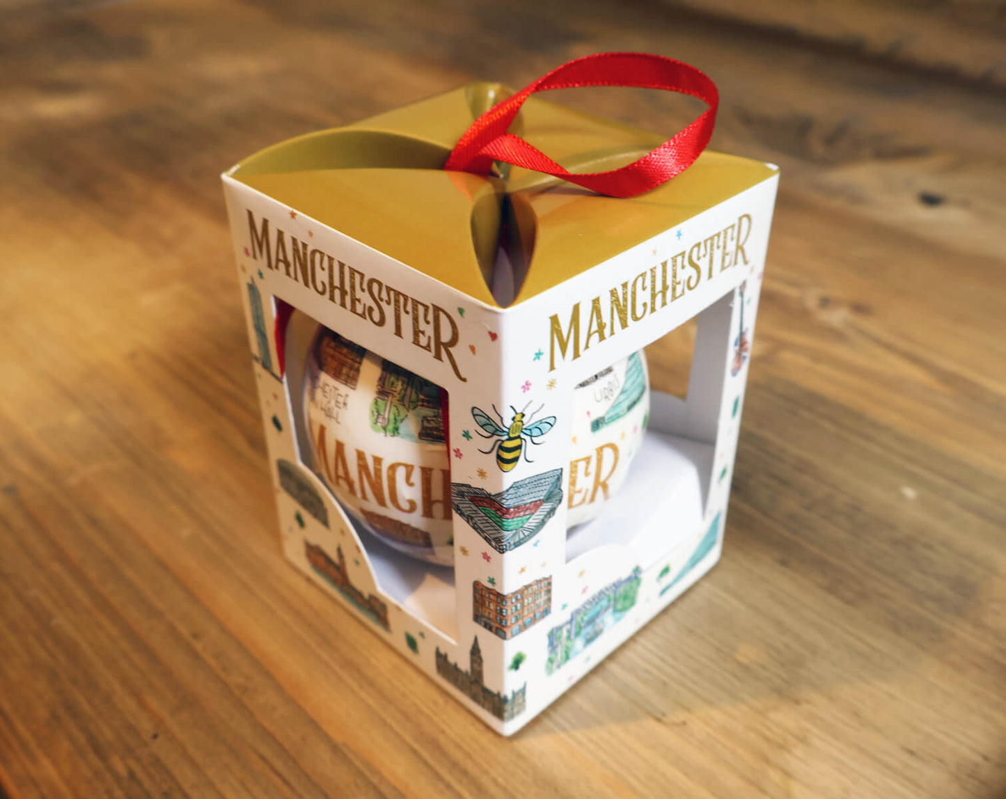 Manchester Watercolour Landmarks Bauble • The Manchester Shop