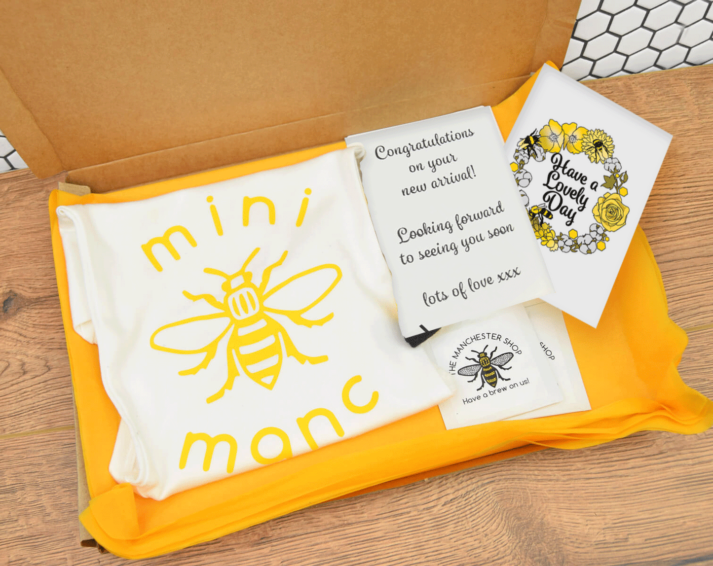 Mini-Manc Baby Grow Letterbox Gift Box