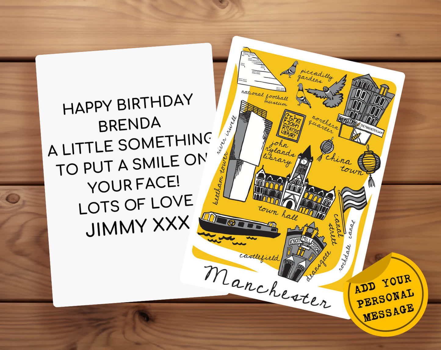 Manchester Landmarks - Can be personalised with your own gift message • The Manchester Shop