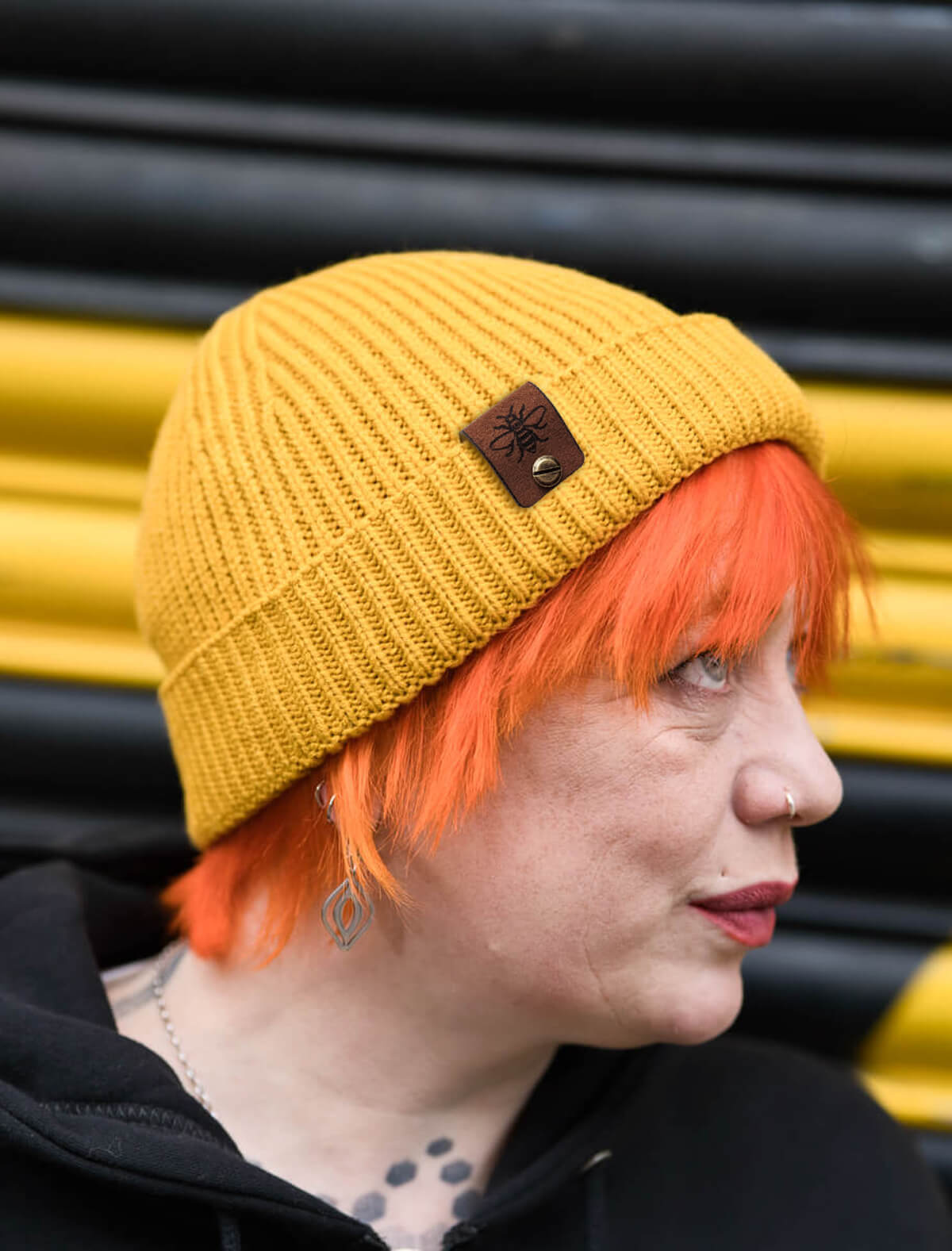 Mustard Harbour Bee Beanie • The Manchester Shop