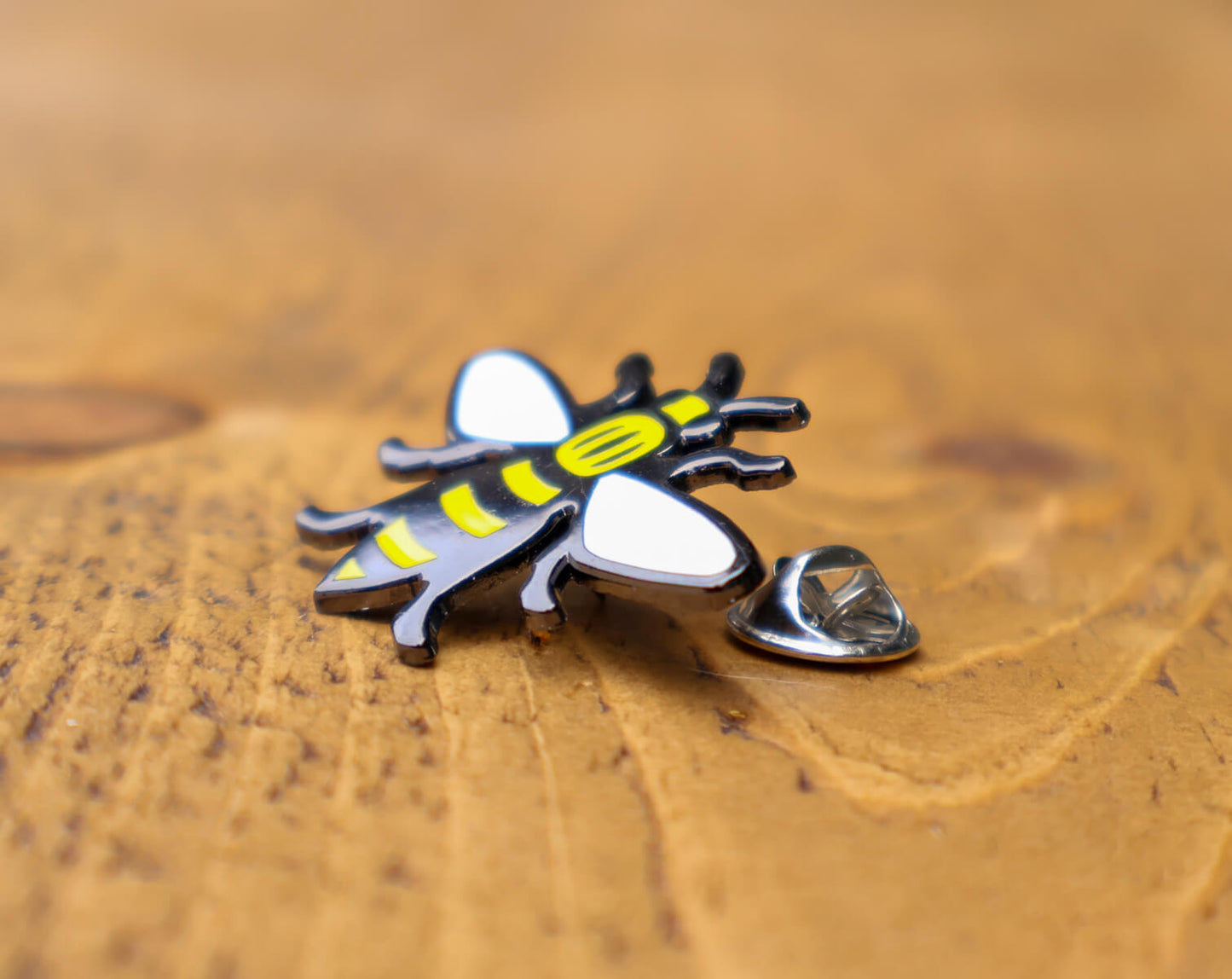 Yellow Manchester Bee Enamel Brooch • The Manchester Shop
