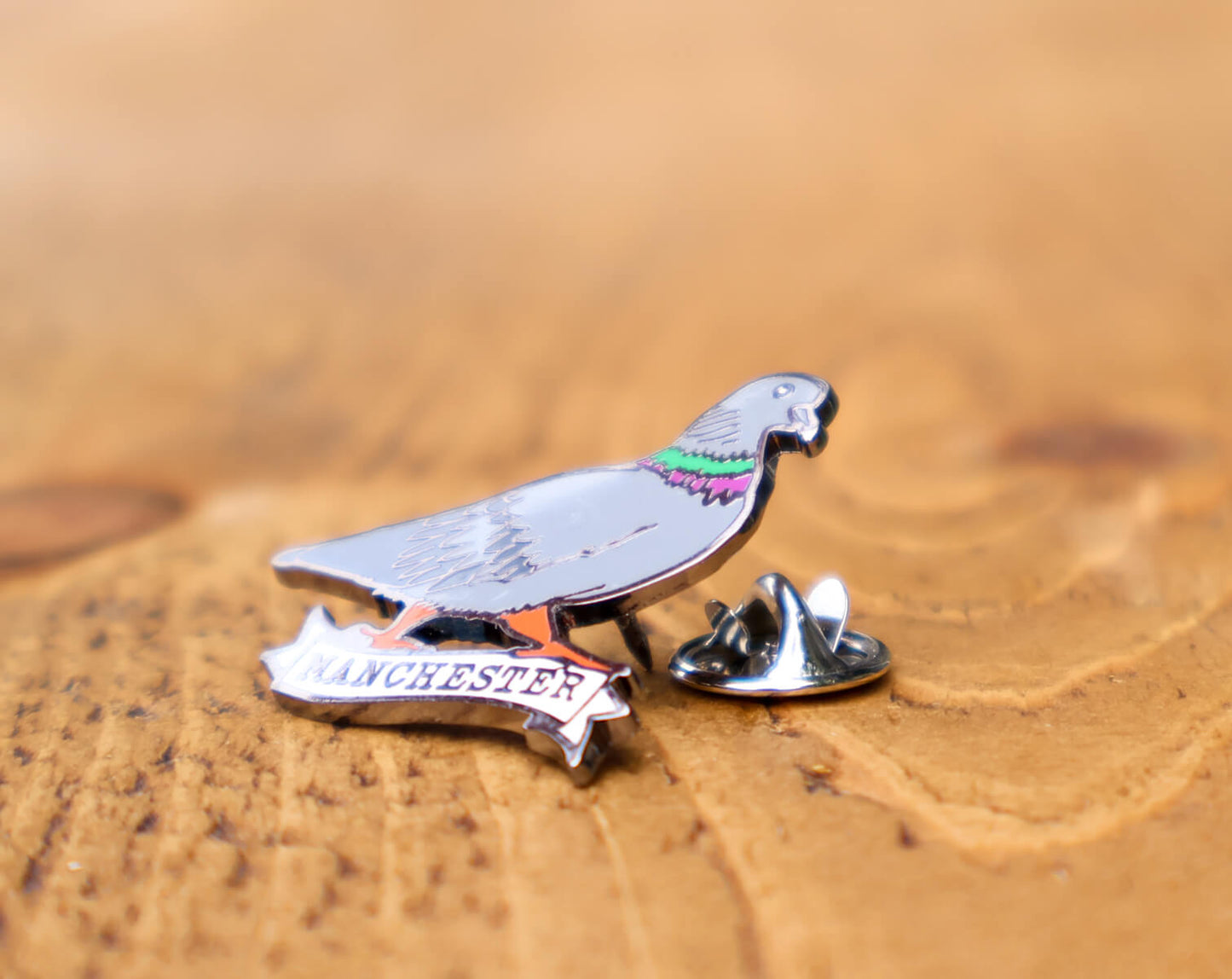 Pigeon Enamel Pin • The Manchester Shop