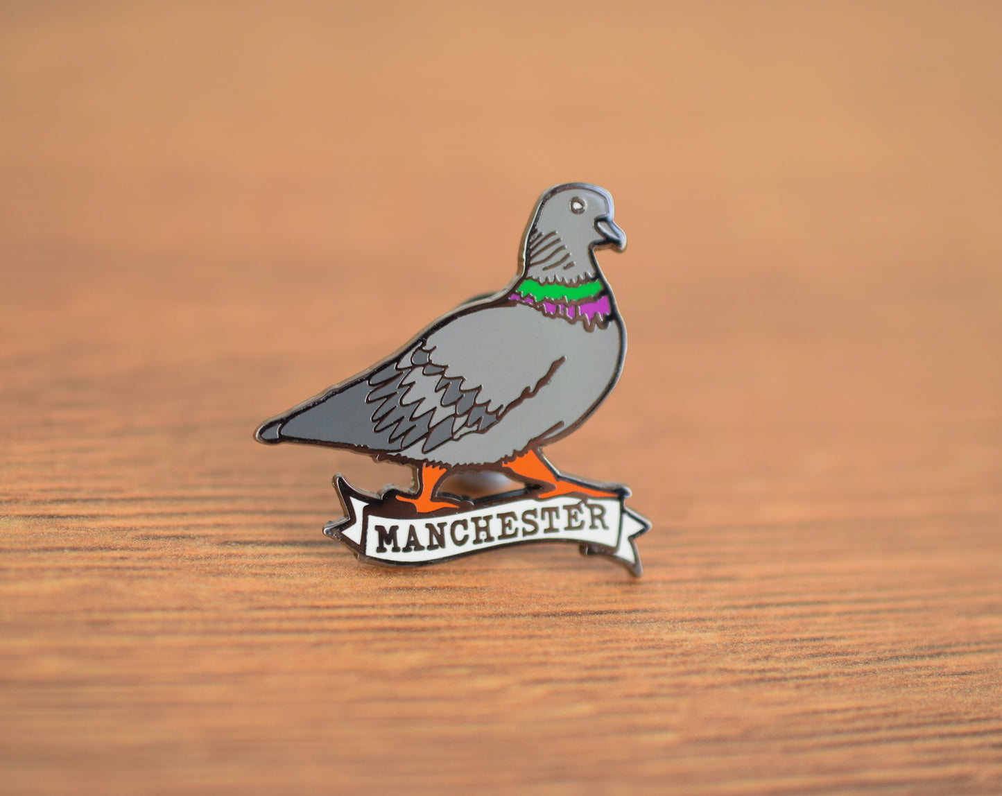 Pigeon Enamel Pin • The Manchester Shop