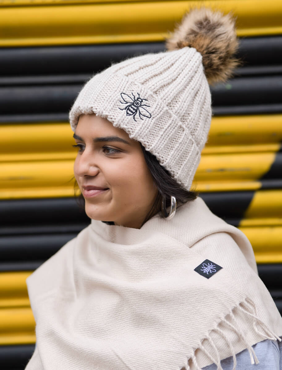 Scarf Cream With Tag (Staff) • The Manchester Shop