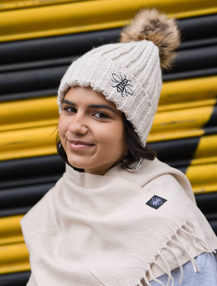 Scarf Cream With Tag (Staff) • The Manchester Shop