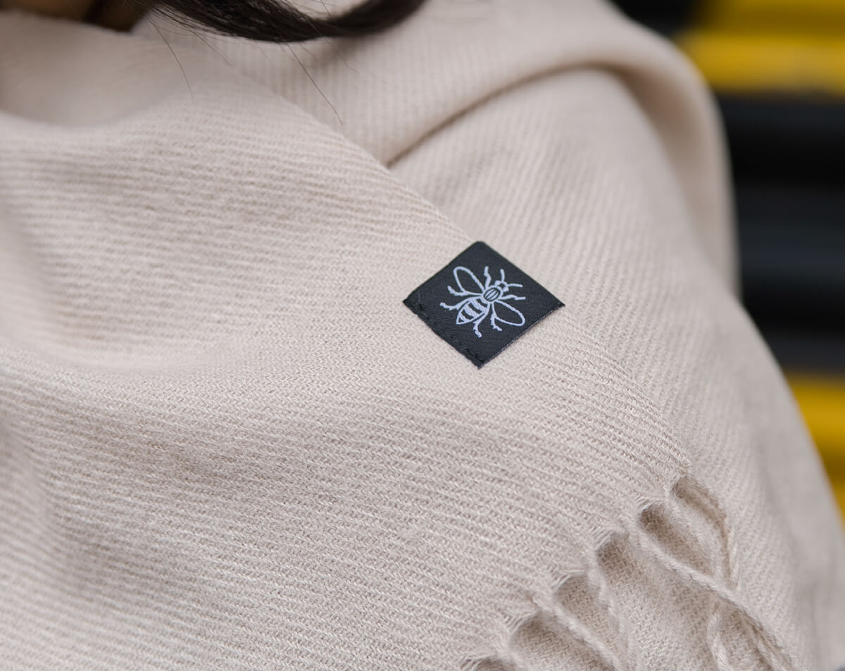 Scarf Cream With Tag (Staff) • The Manchester Shop