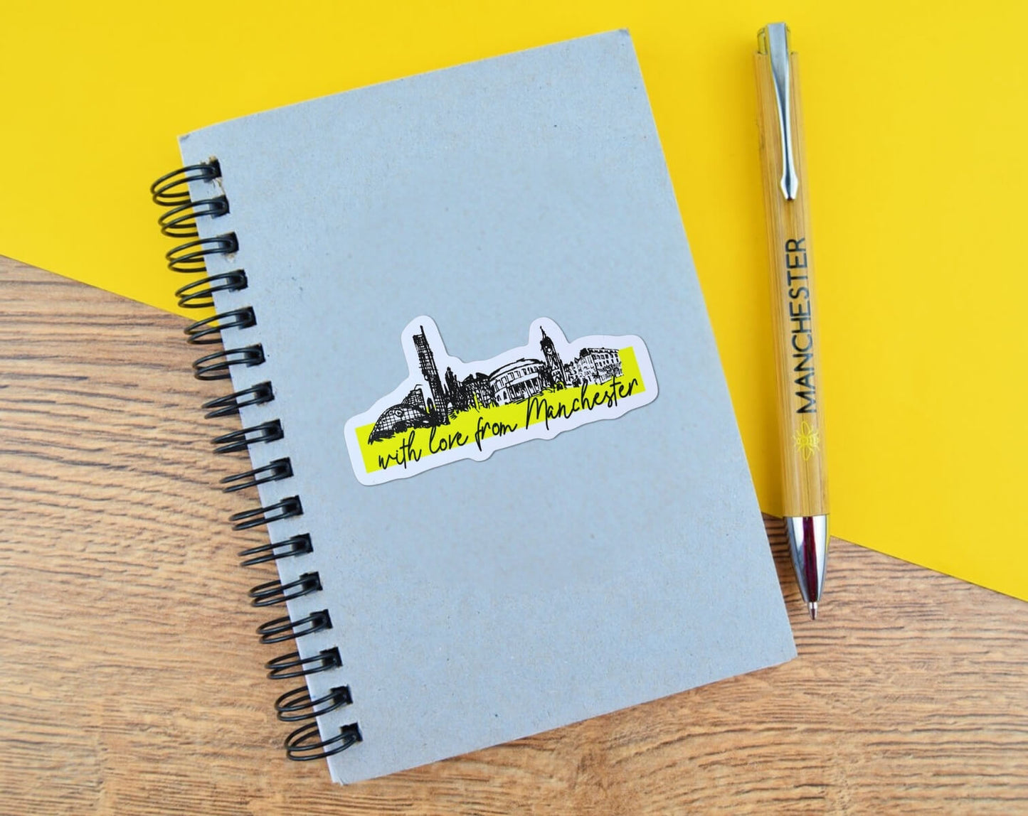 With Love From Manchester Sticker • The Manchester Shop