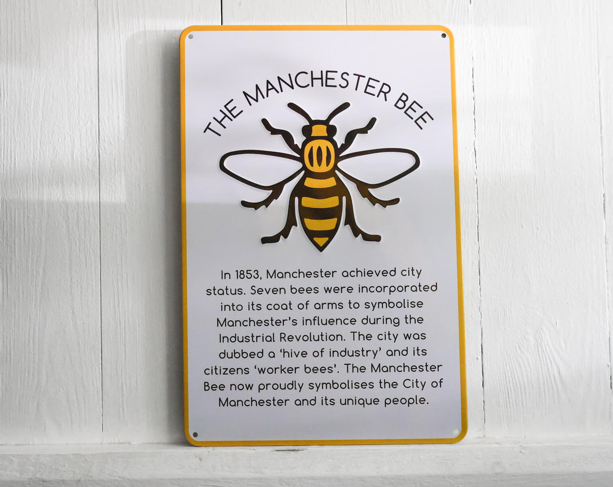 The History of the Manchester Bee Metal Plate • The Manchester Shop