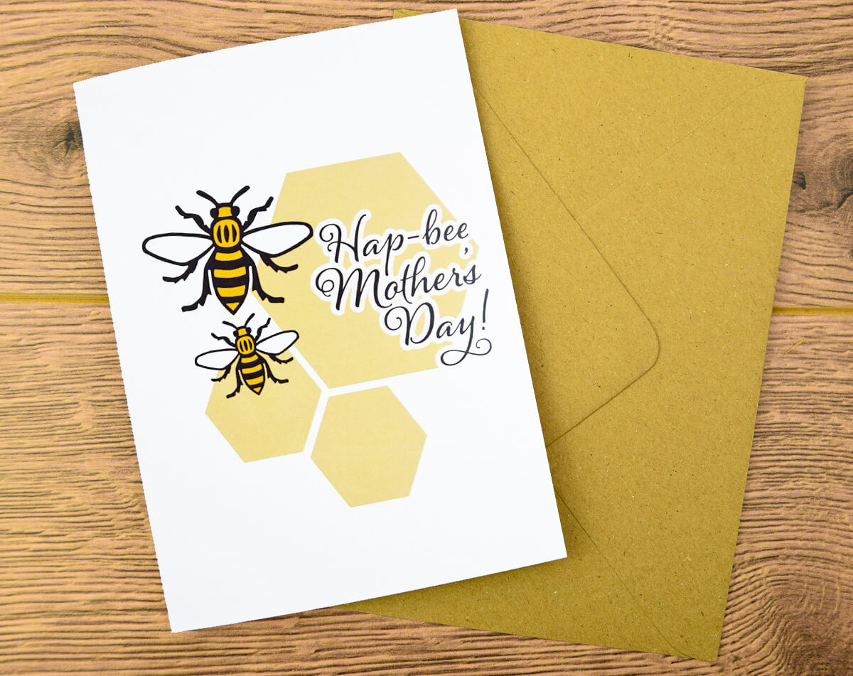 Hap-bee Mother's Day Card • The Manchester Shop