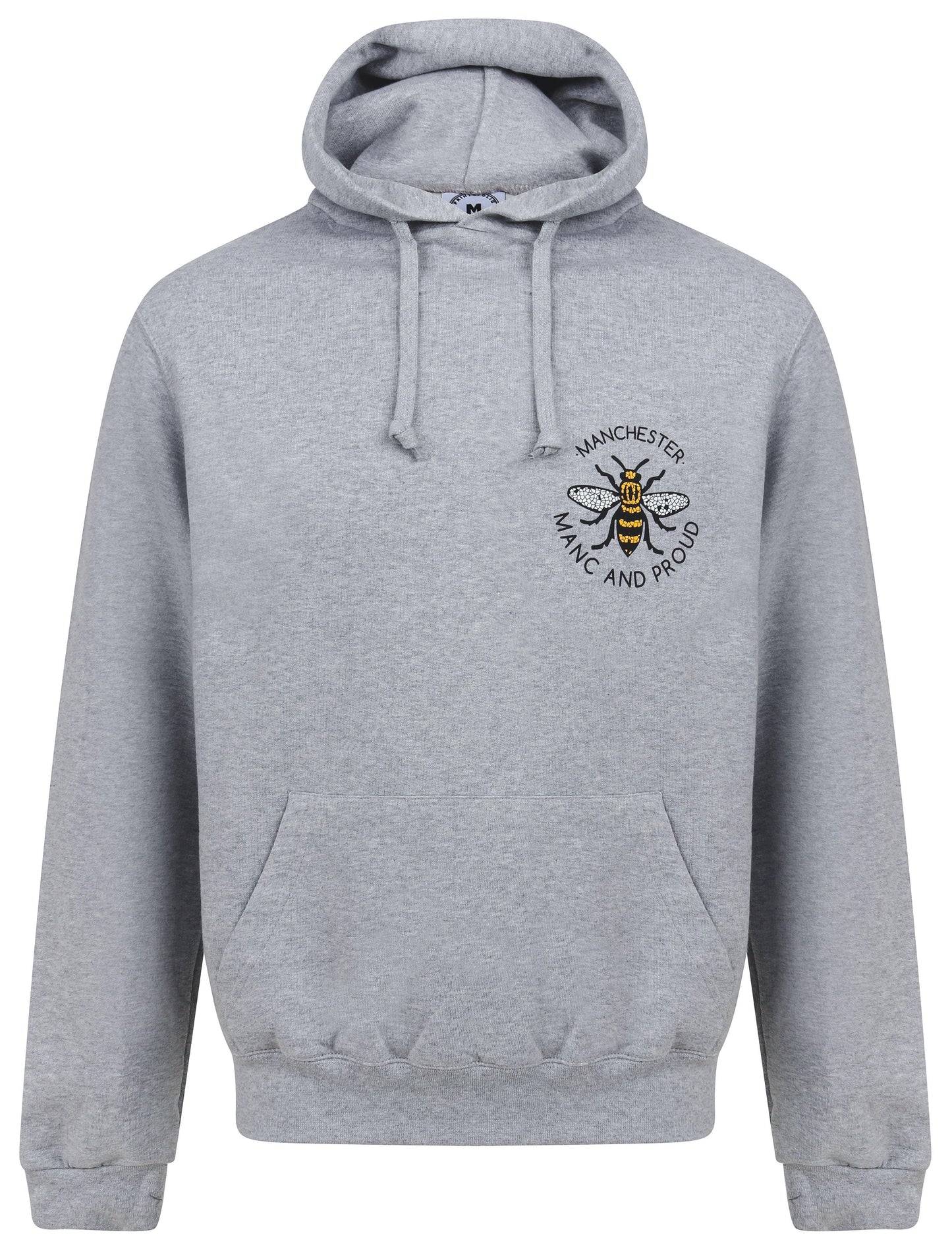 Manc & Proud Mosaic Bee Grey Hoody (Staff) - The Manchester Shop