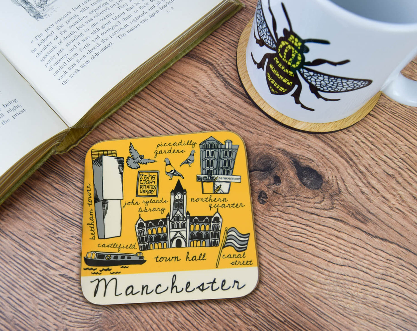 Manchester Landmarks Coaster • The Manchester Shop