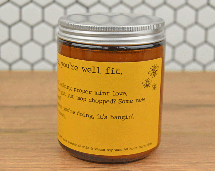 Manchester Bee Candle In Gift Bag | The Manchester Shop
