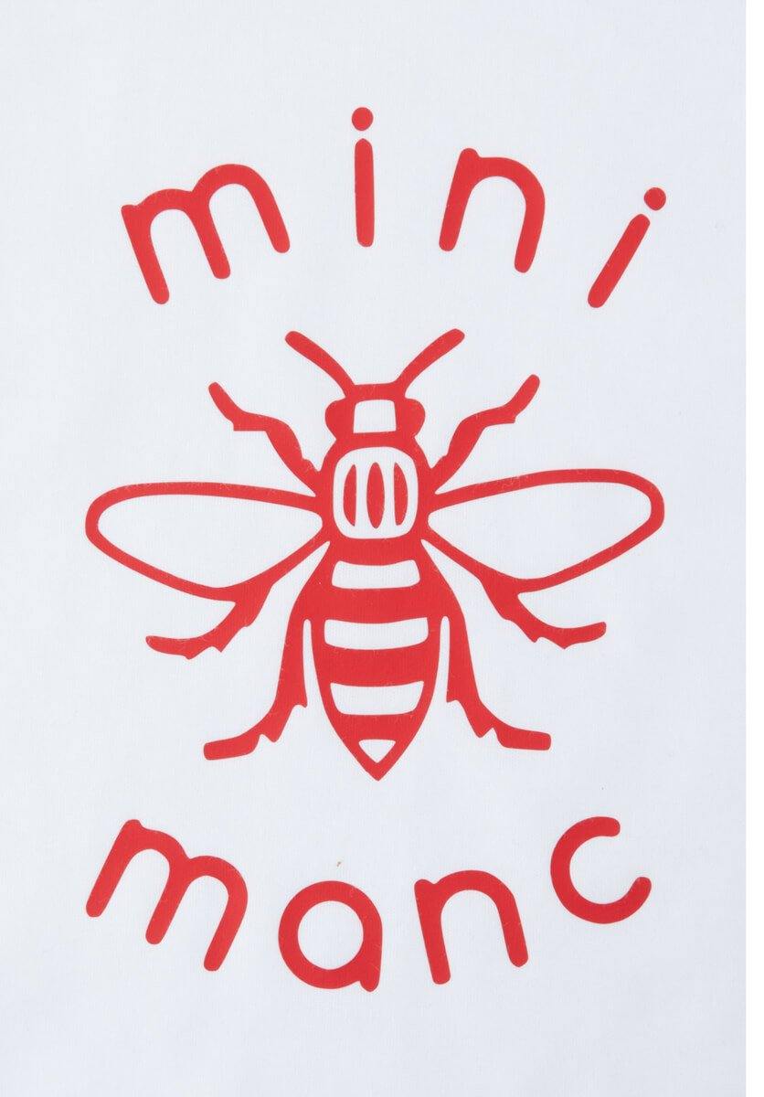Red Mini-Manc Baby Grow - The Manchester Shop