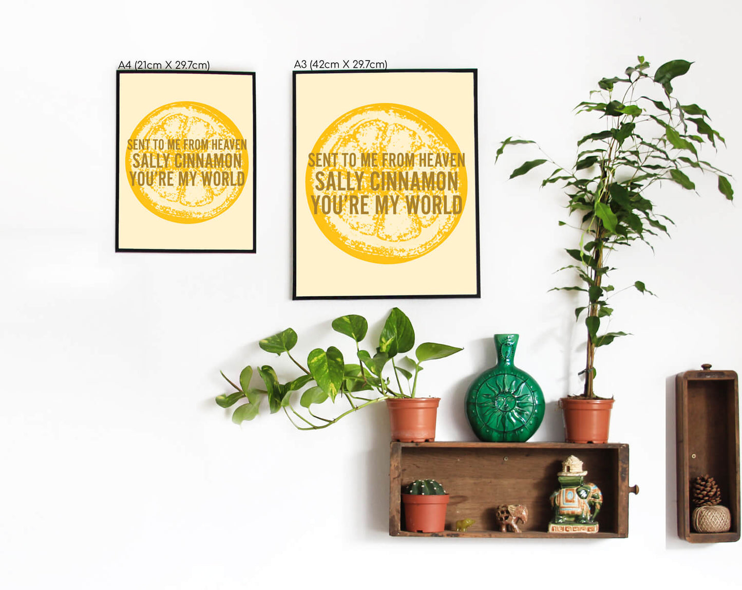 Sent To Me From Heaven Sally Cinnamon You're My World Print • The Manchester Shop