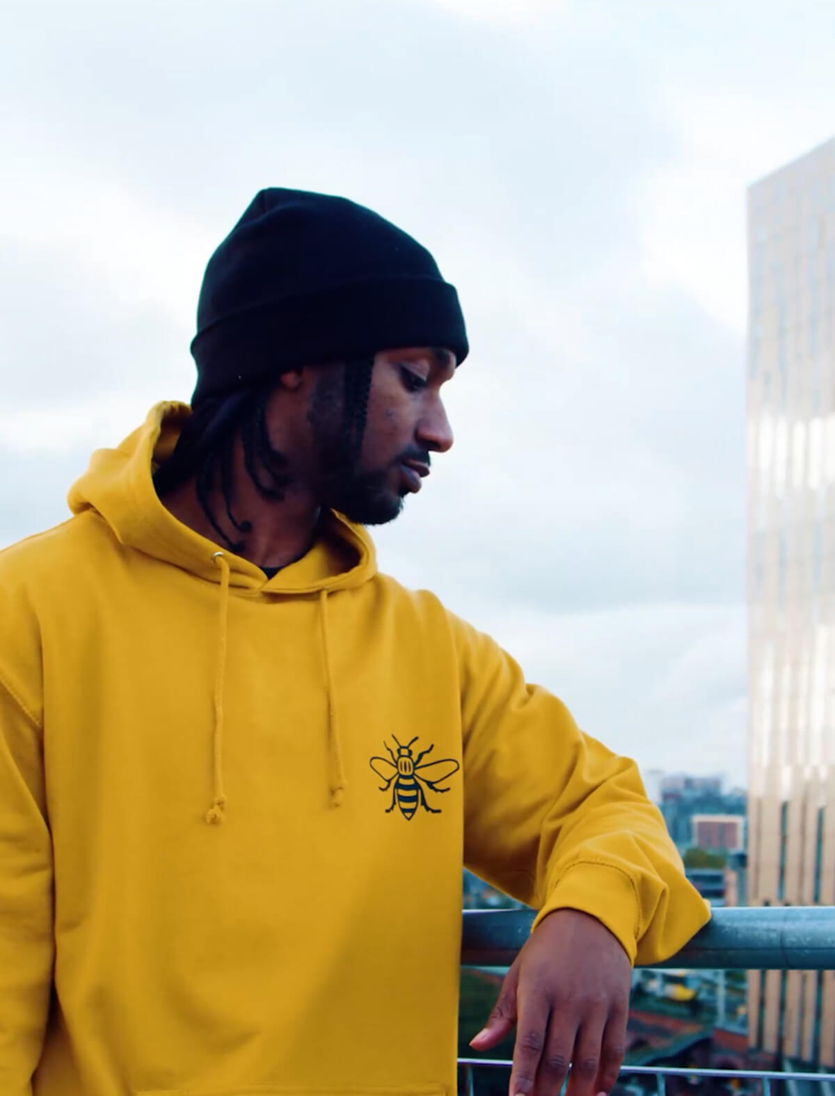 Worker Bee Mustard Hoody (Staff) - The Manchester Shop
