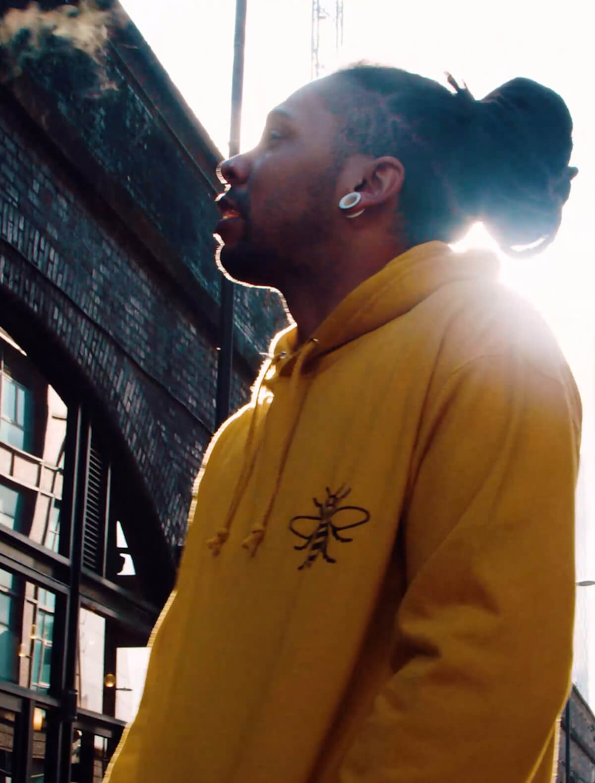 Worker Bee Mustard Hoody (Staff) - The Manchester Shop