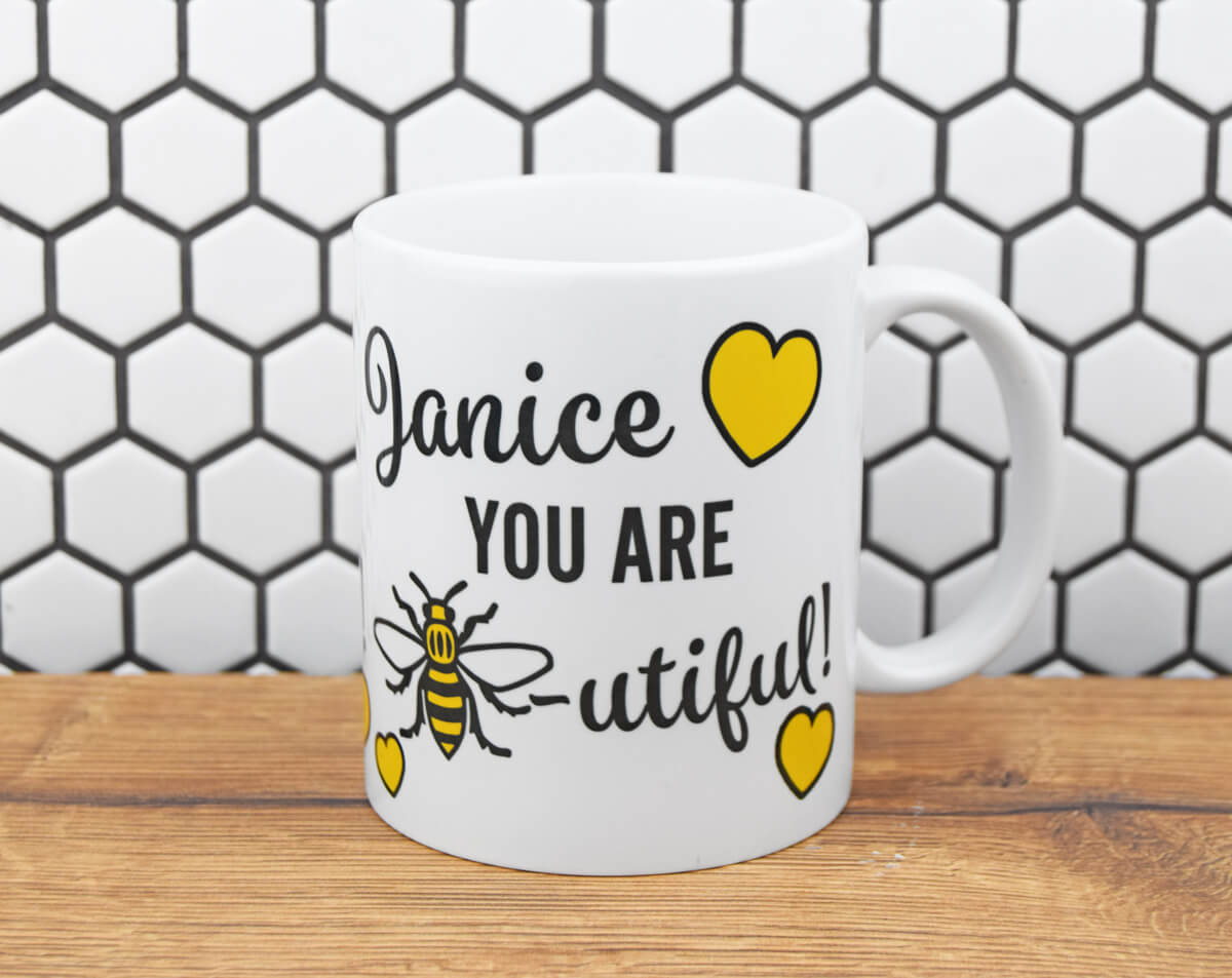 Personalised You are Bee-utiful Mug