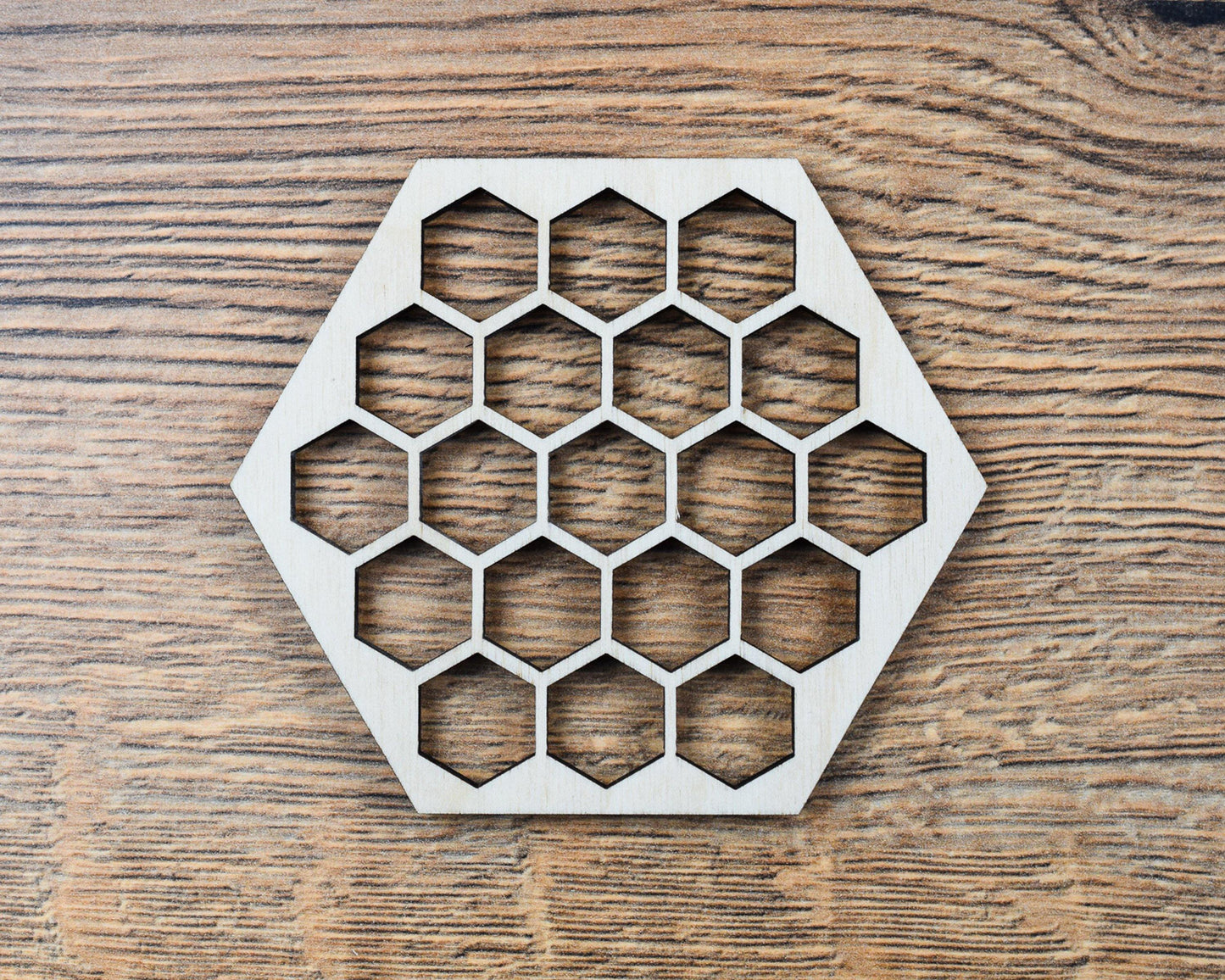 Wooden Honeycomb Coaster - The Manchester Shop