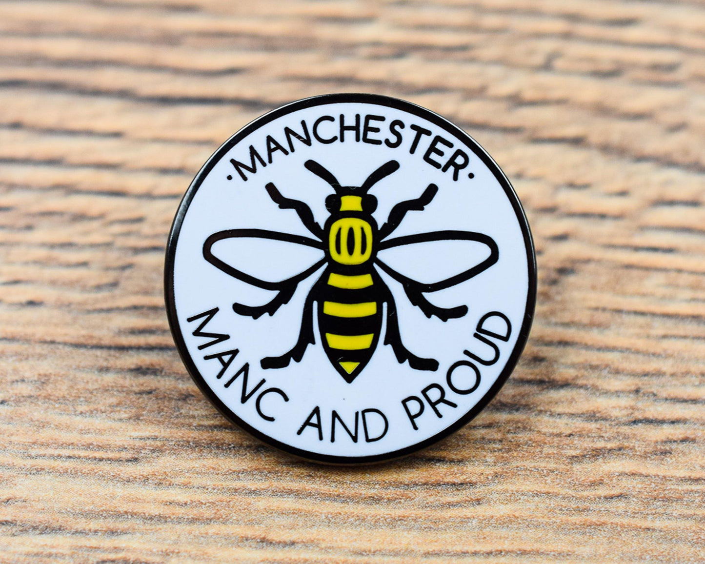 Large Manc & Proud Logo Pin • The Manchester Shop