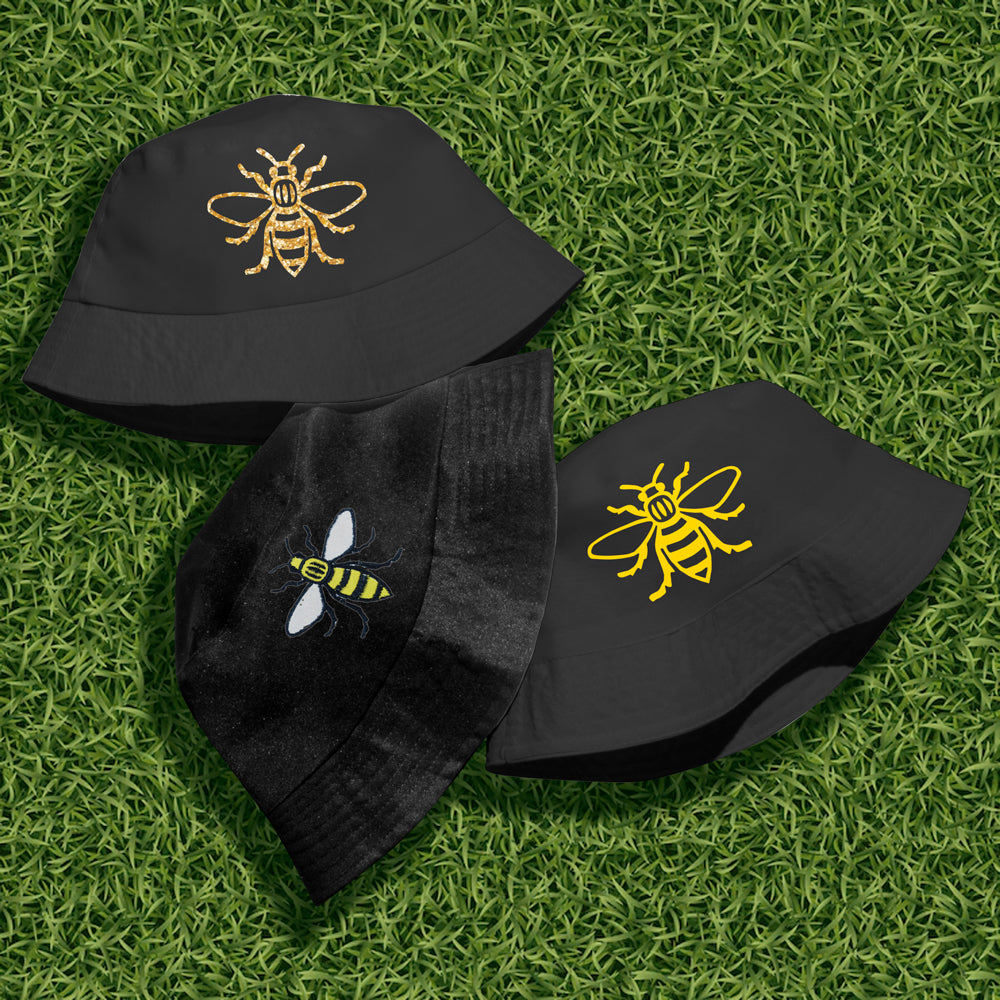 Manchester Bee Bucket Hats