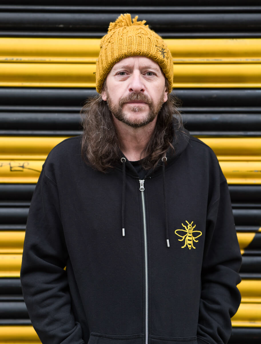 Mustard Chunky Knit Bee Beanie with Bobble (Staff) • The Manchester Shop