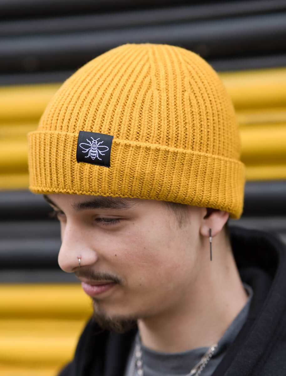 Mustard Harbour Bee Beanie