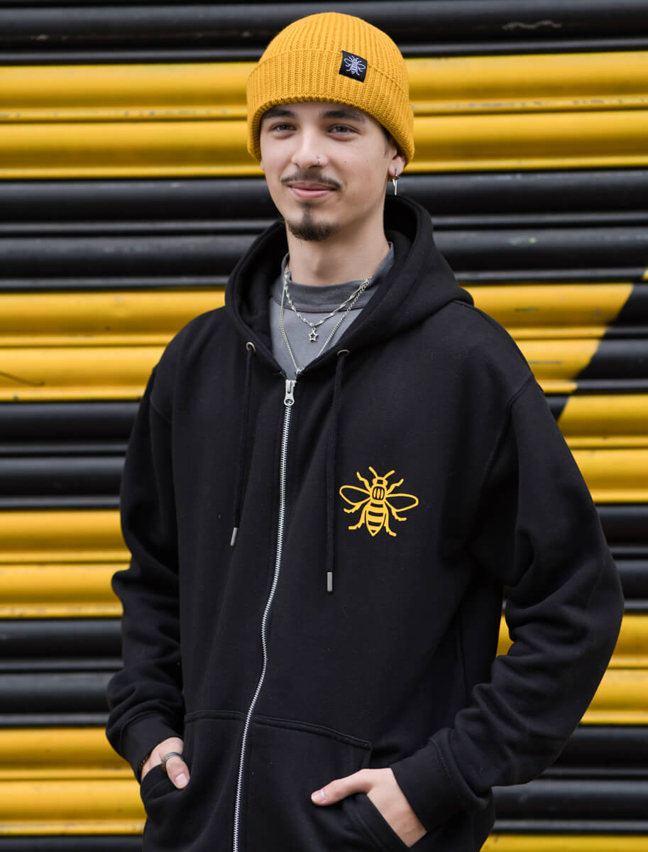 Mustard Harbour Bee Beanie