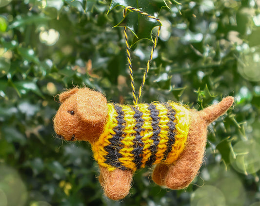Dog with Jumper Decoration