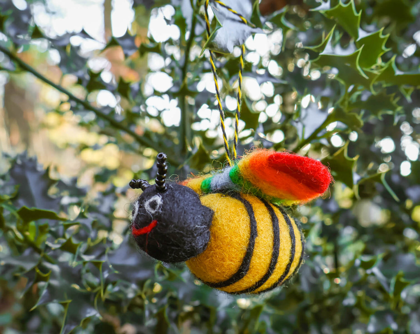 Small Rainbow Bee Decoration • The Manchester Shop