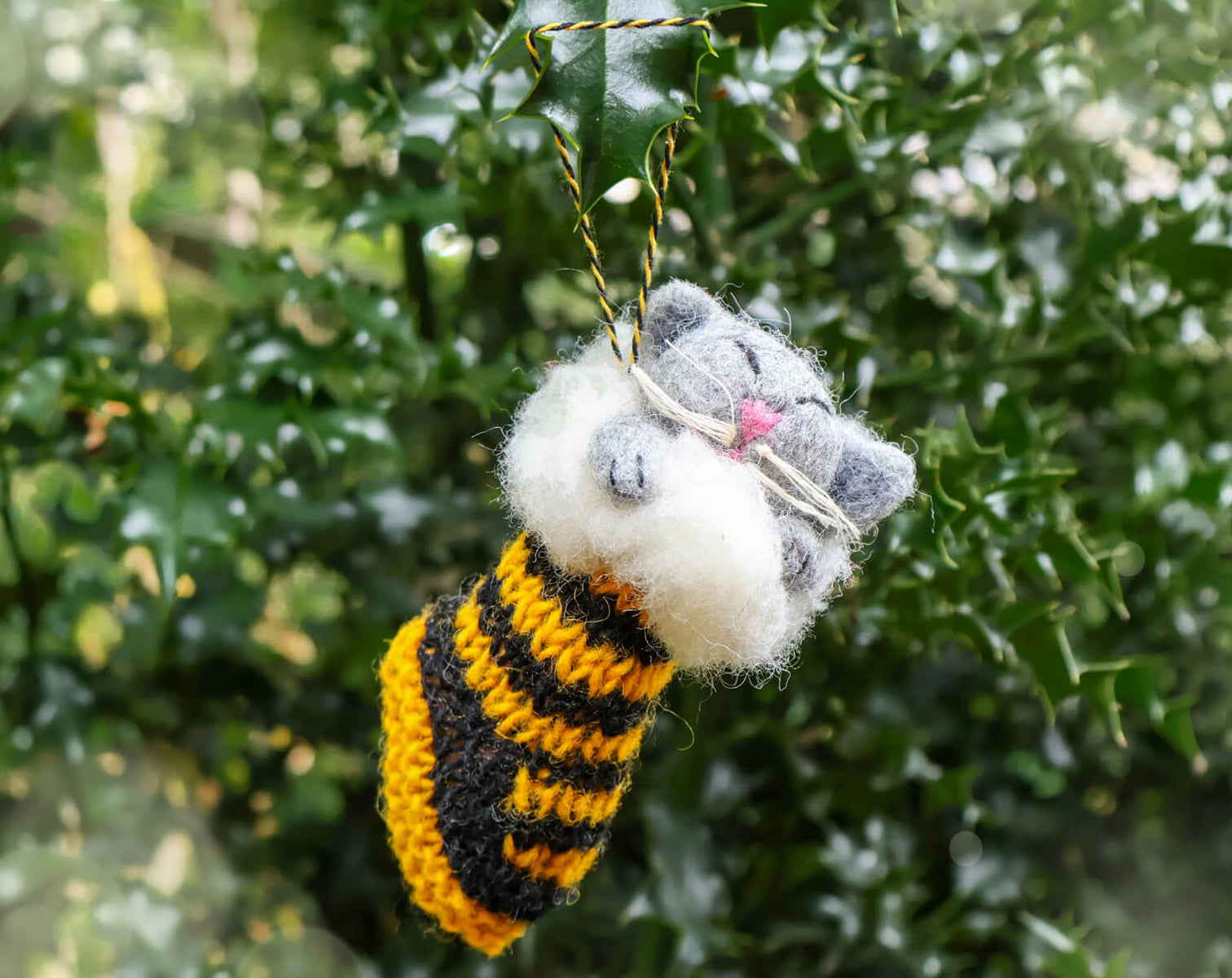 Cat in Stocking Decoration • The Manchester Shop
