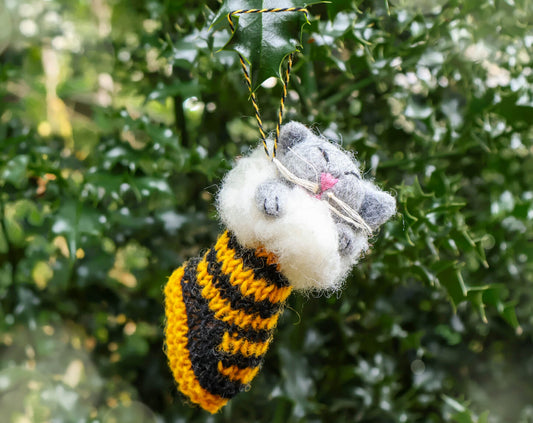 Cat in Stocking Decoration