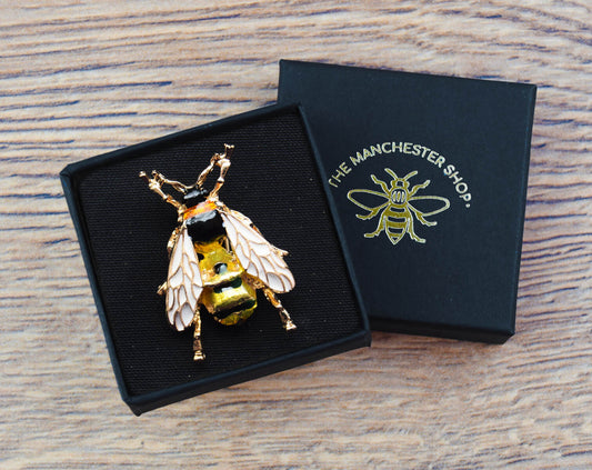 Gold Bee Brooch