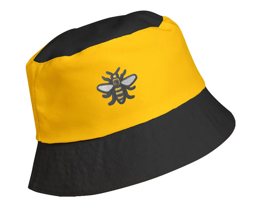 Bee Patch Black & Yellow Bucket Hat • The Manchester Shop