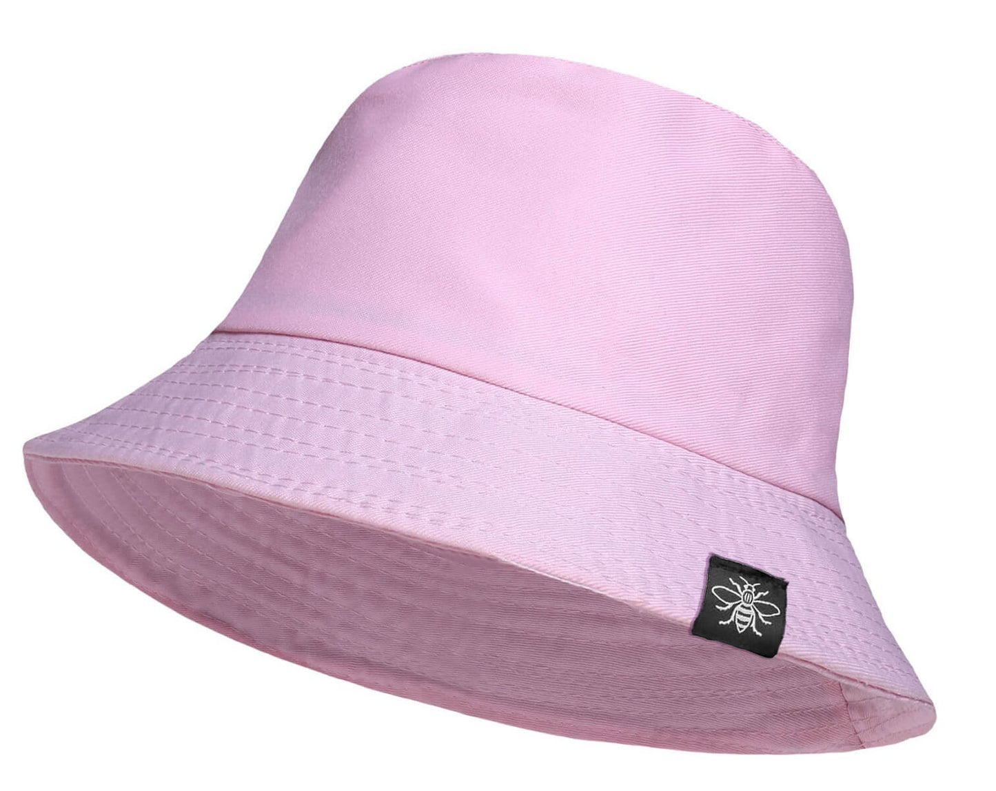 Bee Tag Manchester Bee Bucket Hat - Baby Pink • The Manchester Shop