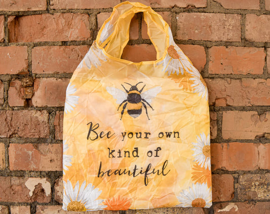 Bee Your Own Kind Of Beautiful Foldable Shopping Bag | The Manchester Shop
