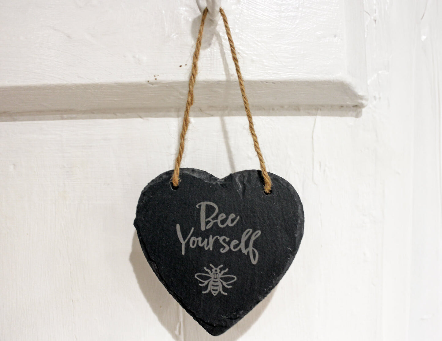 Bee Yourself Slate Heart Decoration | The Manchester Shop